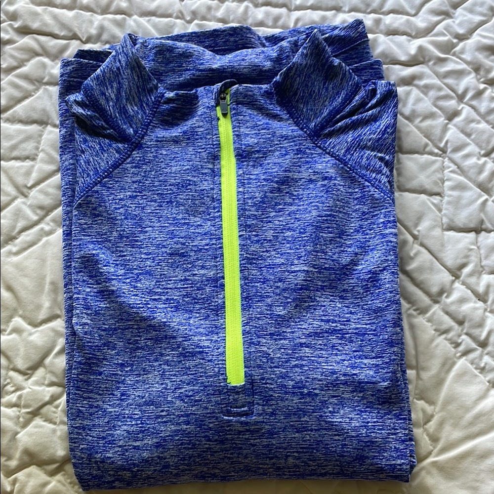 Tangerine Blue Pullover with Yellow Accent - Picture 10 of 10